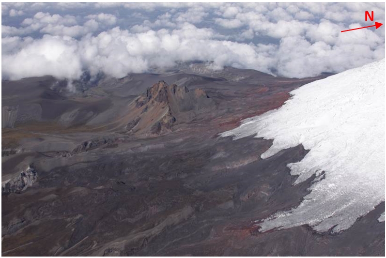 Resumen de las observaciones efectuadas durante el vuelo al volcán Cotopaxi del día 26 de enero de 2016