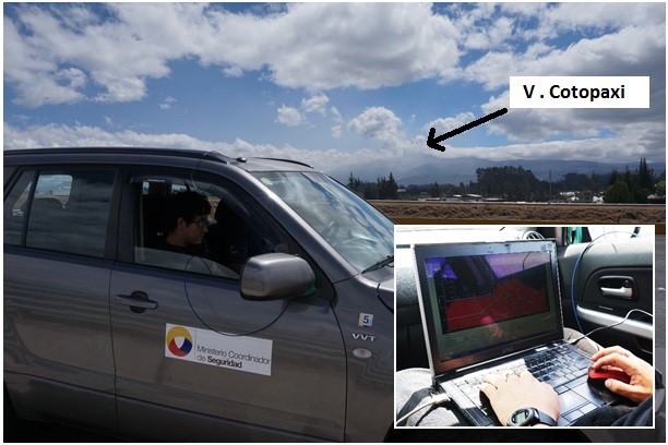 Mediciones móviles de gases en el Volcán Cotopaxi