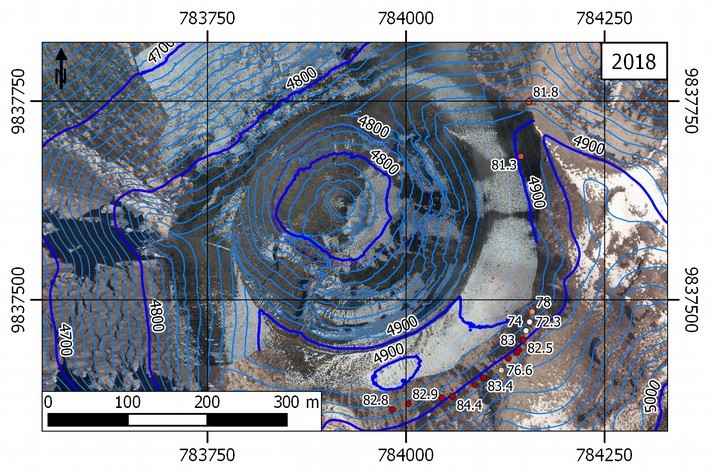 Monitoreo térmico y cambios morfológicos del cráter del volcán Tungurahua, 24-01-2018