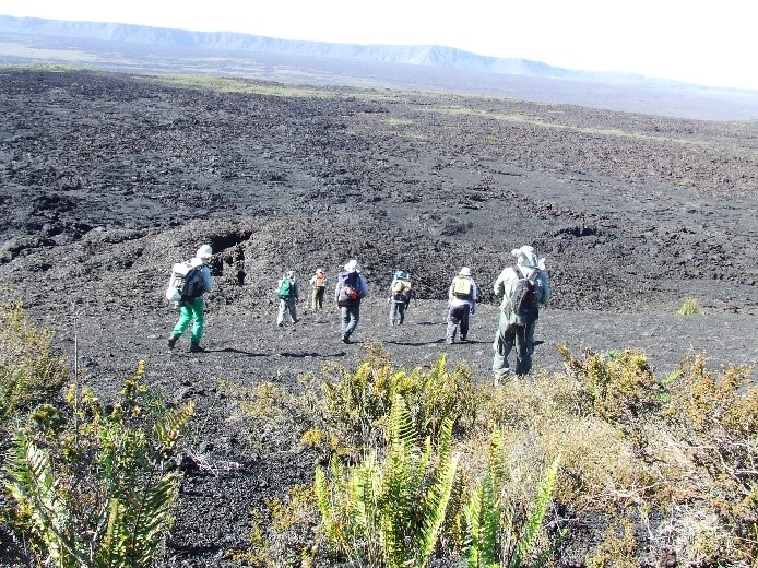 Trabajos del IGEPN en el volcán El Reventador