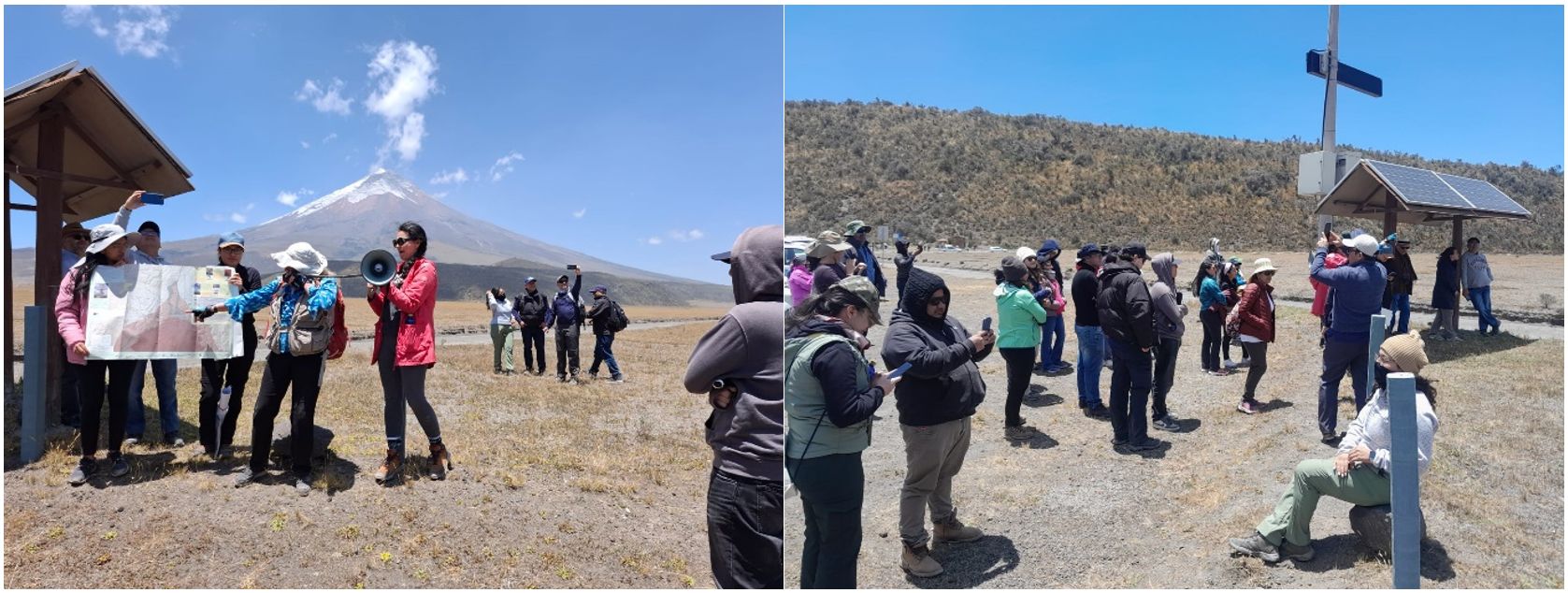 Salida de campo al volcán Cotopaxi en el contexto del evento internacional AmeriGEO 2024 (Quito-Ecuador)