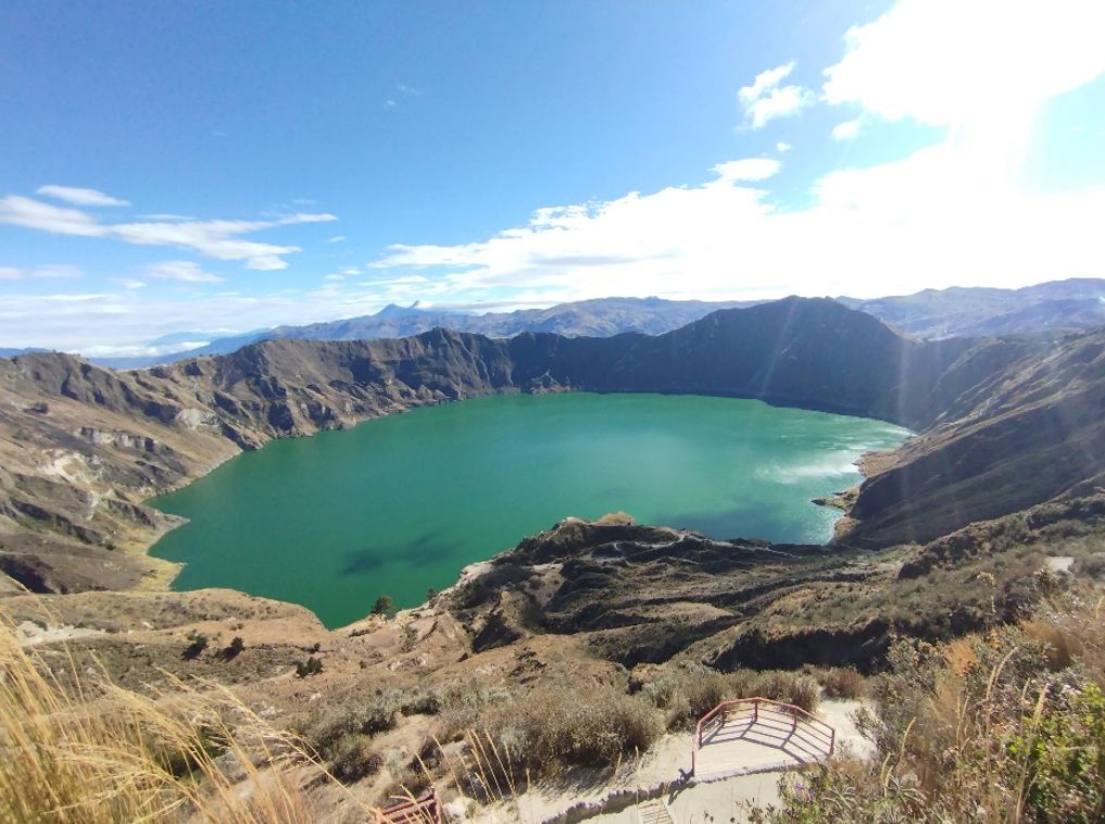 Mediciones de CO2 en la laguna del volcán Quilotoa