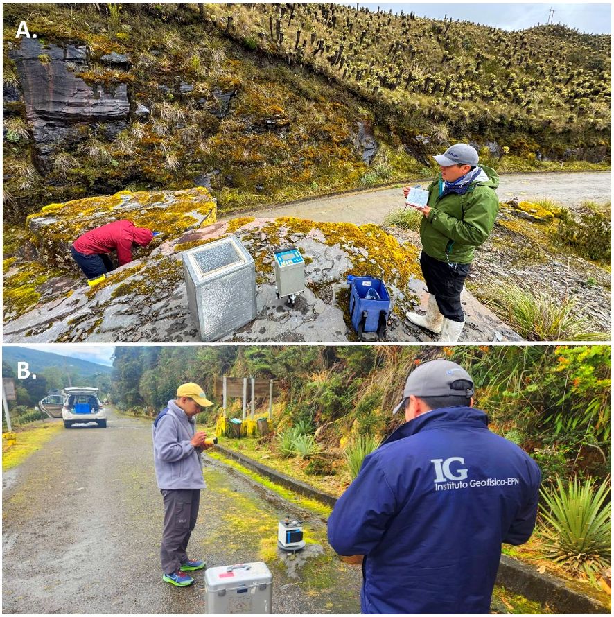 Campaña de mediciones gravimétricas en el complejo volcánico Chiles - Cerro Negro