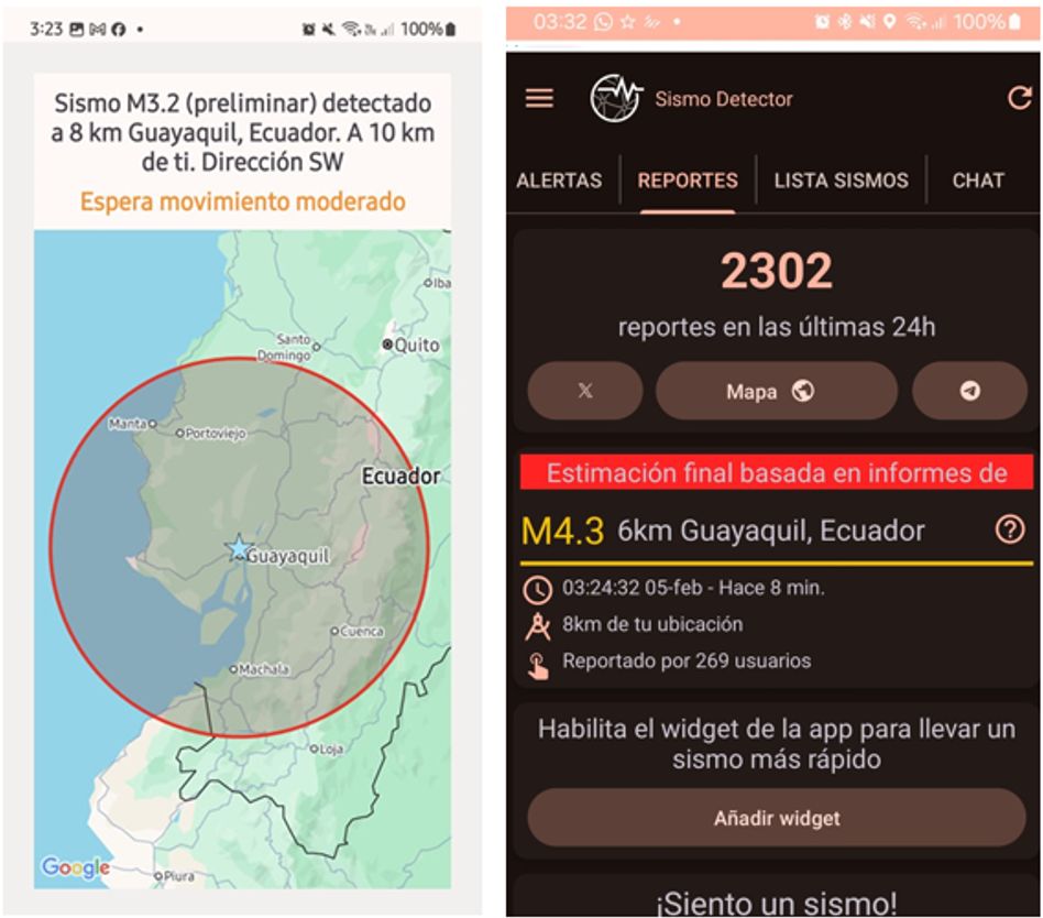 Las limitaciones del Sistema de Alerta Temprana Sísmica de Google-Android, el sismo de la madrugada del 05 de febrero de 2025