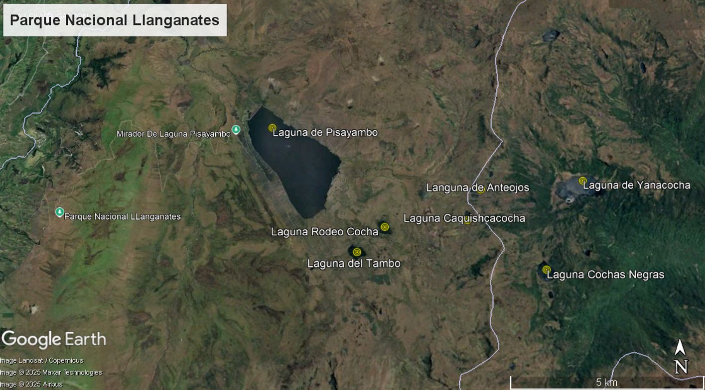 Estudios geológicos en la zona de la laguna de Pisayambo del Parque Nacional Llanganates