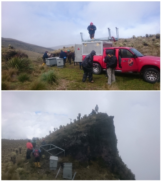 Primera fase de instalación de la Red de Microonda para transmisión de estaciones sísmicas y volcánicas del complejo Cerro Negro y Chiles