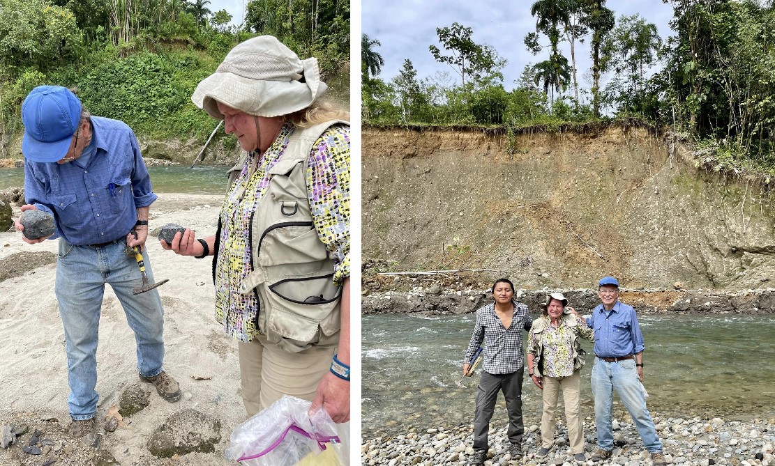 Reunión con técnicos de la Secretaría Nacional de Gestión de Riesgos y Emergencias en Tena, Napo, sobre amenazas de lahares en el drenaje oriental del volcán Cotopaxi