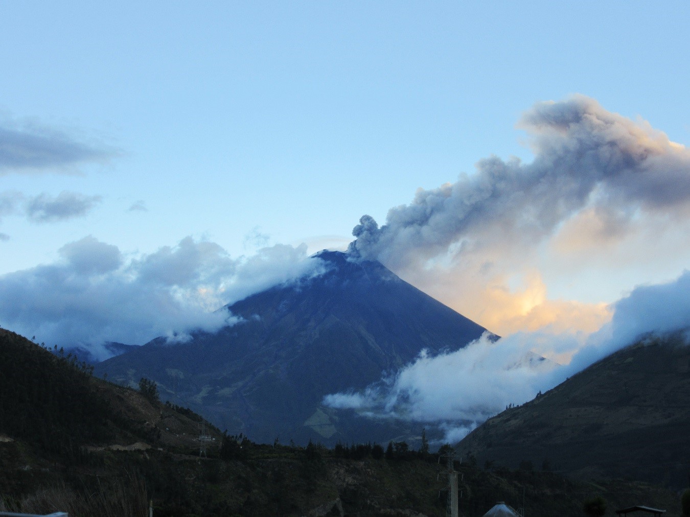 Actualización de la actividad del volcán Tungurahua